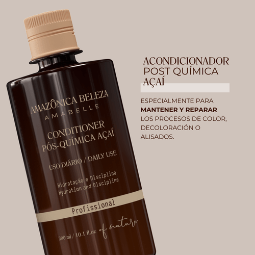 Aconcionador Post Quimica de Acaí - HIDRATACIÓN/ 300 ML