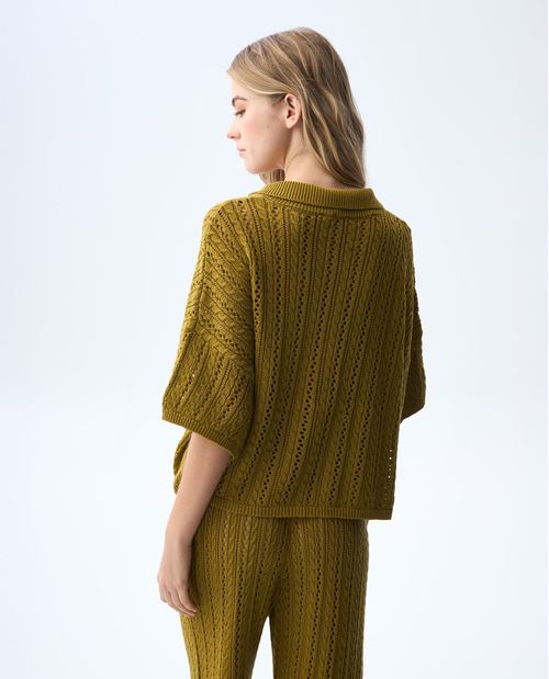Camisa tejida oversize para mujer
