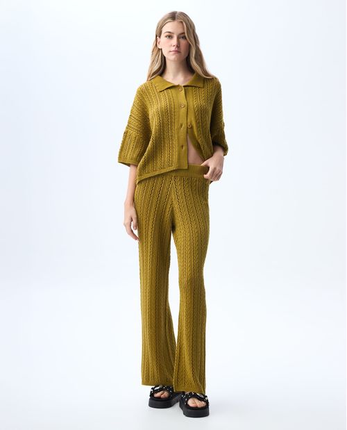 Camisa tejida oversize para mujer