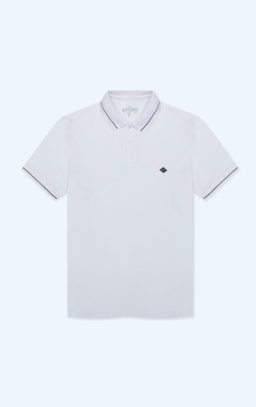 Polo con aplique en punto corazón para hombre