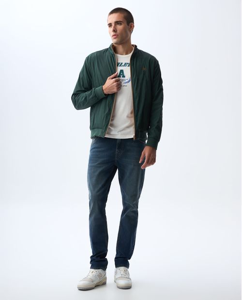 Camiseta con estampado frontal para hombre