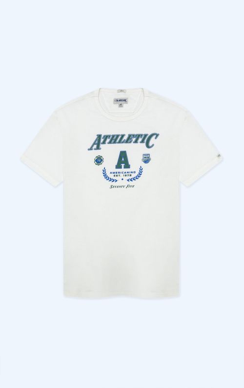 Camiseta con estampado frontal para hombre