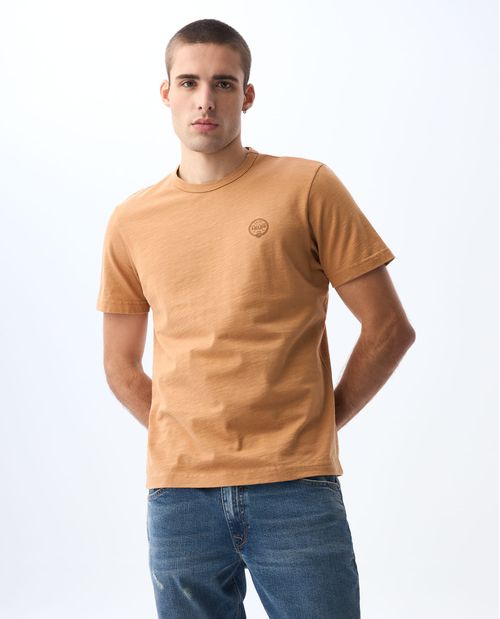 Camiseta en tela flamé para hombre