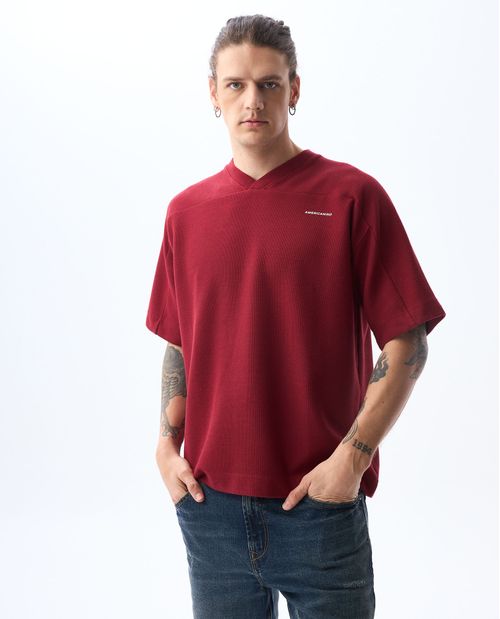 Camiseta Boxy fit estampada para hombre