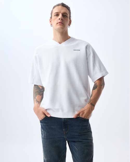 Camiseta Boxy fit estampada para hombre