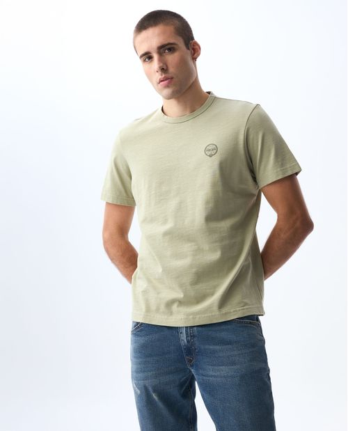 Camiseta en tela flamé para hombre