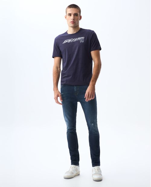 Camiseta con estampado frontal para hombre