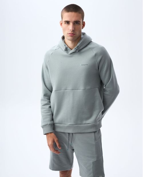 Buzo tipo hoodie estampado para hombre