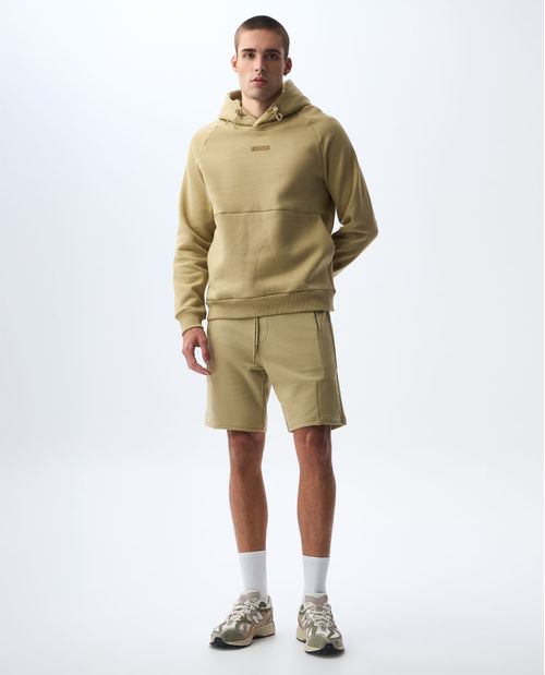 Bermuda jogger con pretina elástica para hombre