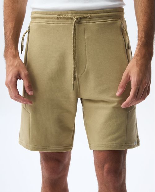 Bermuda jogger con pretina elástica para hombre