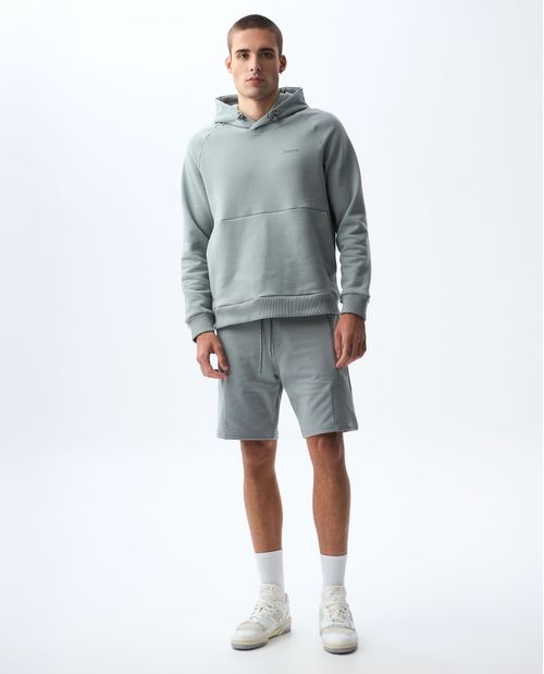 Bermuda jogger con pretina elástica para hombre