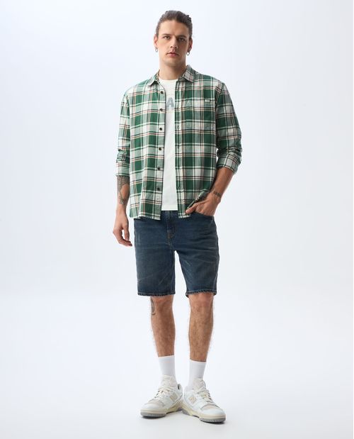 Bermuda cinco bolsillos con tallones para hombre
