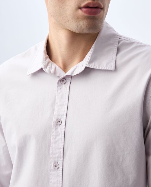 Camisa manga larga slim para hombre