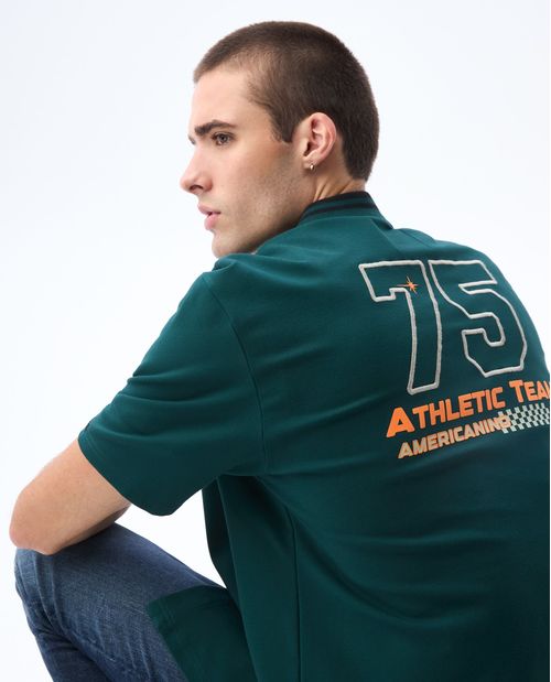 Camisa Boxy fit manga corta para hombre