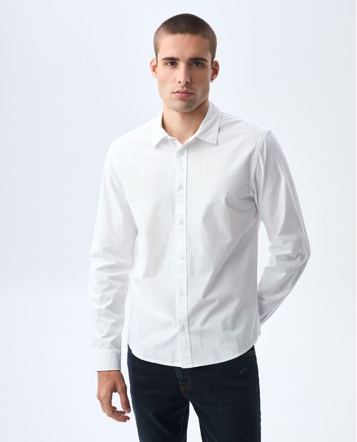 Camisa manga larga slim para hombre