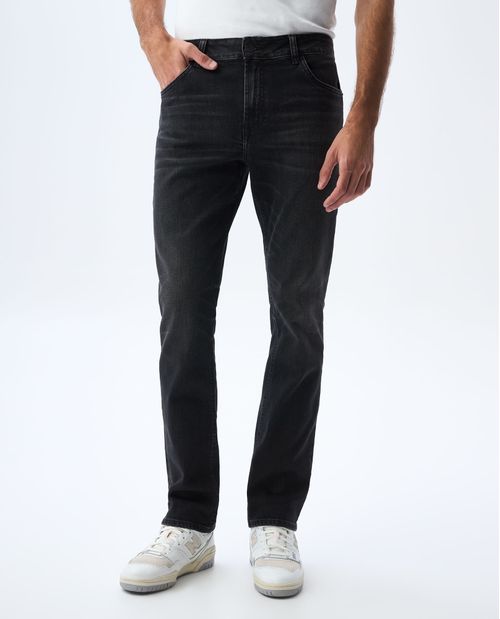 Jean Slim and Straight negro para hombre