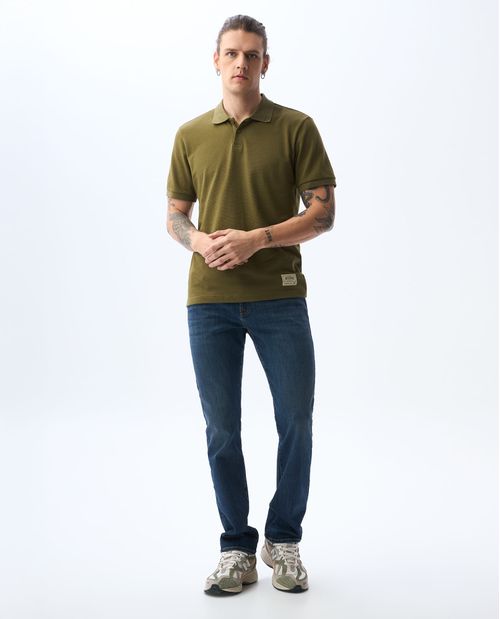 Jean Slim and Straight tono oscuro para hombre