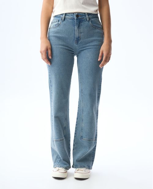 Jean Straight tono medio claro para mujer