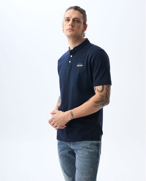 Polo cuello neru para hombre