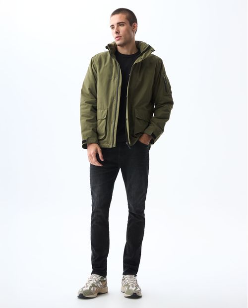 Jean Skinny tono negro para hombre
