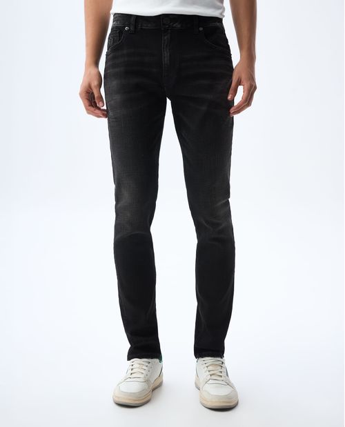 Jean Slim tono negro para hombre