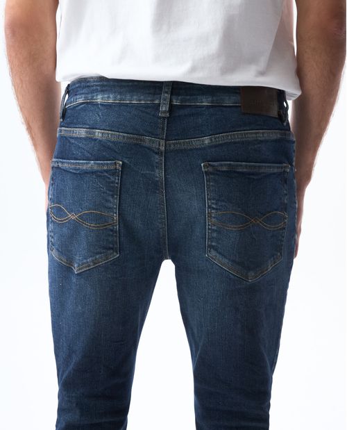 Jean Skinny tono oscuro para hombre