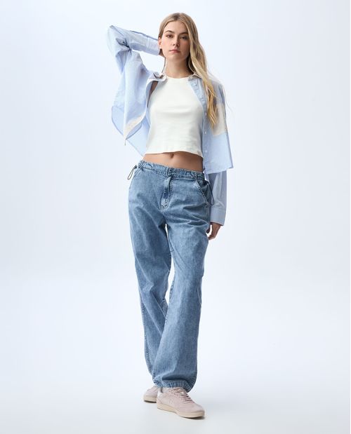 Jean Jogger tono claro para mujer