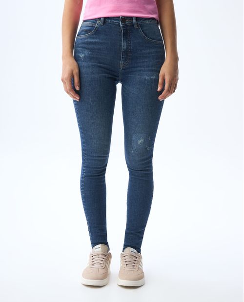 Jean Jegging con rotos recosidos para mujer