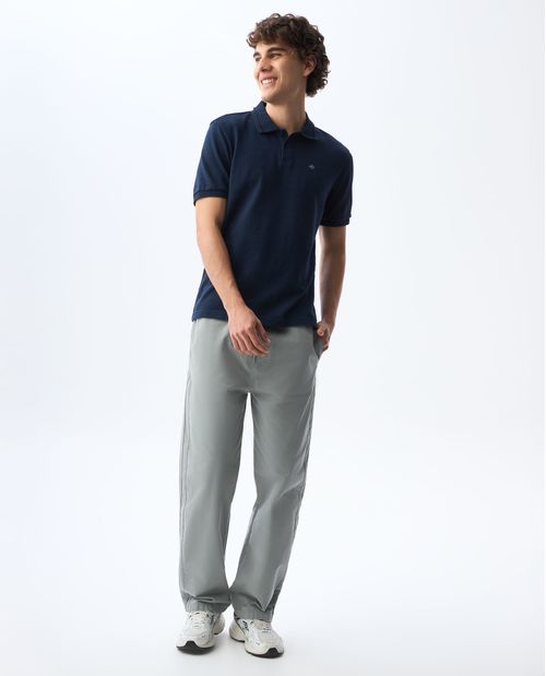 Polo de tela con textura para hombre