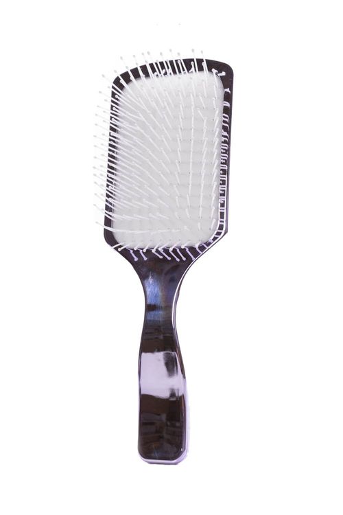 Cepillo para el cabello de color plateado
