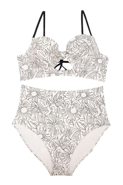Vestido de baño tipo  bikini confeccionado en microfibra