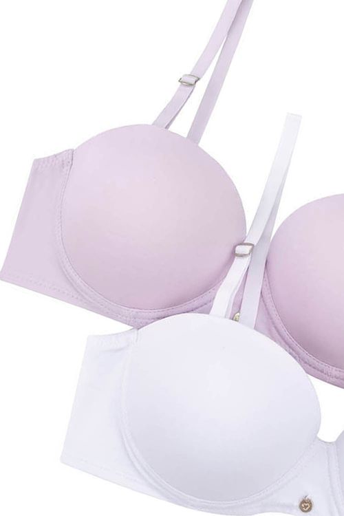 Paquete x2 brasier tipo strapless