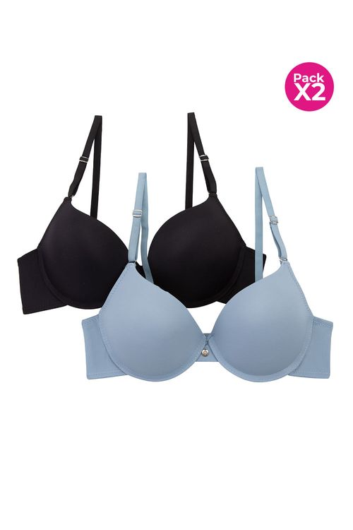Brasier paquete x2 confeccionado en microfibra