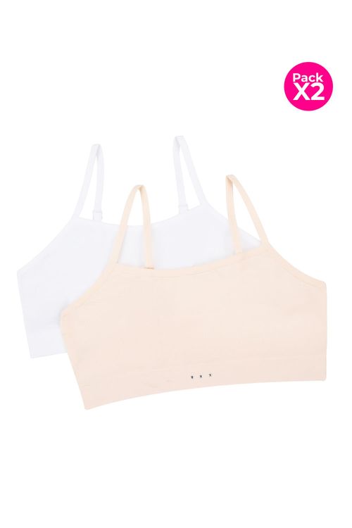 Top para niñas paquete x2 tipo seamless