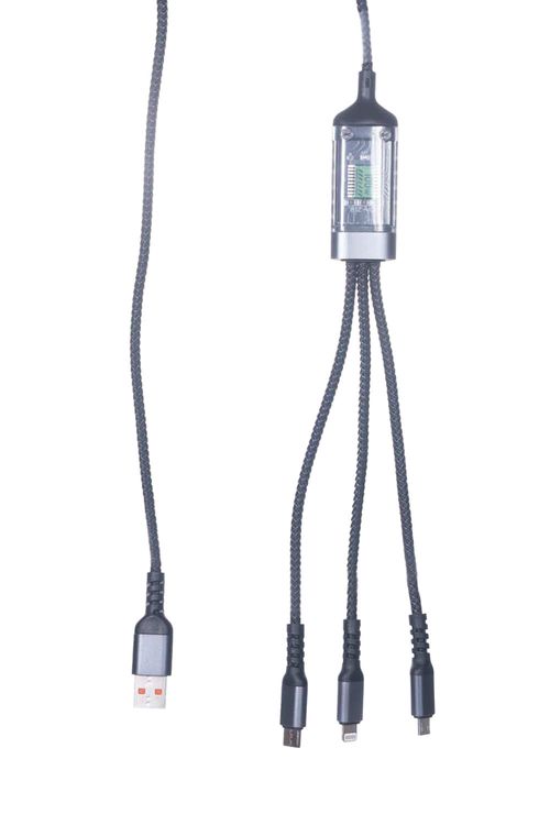 Cable de datos flexible 3 en 1