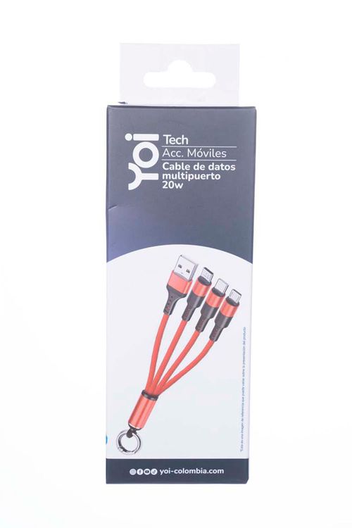 Cable de datos multipuerto 20w