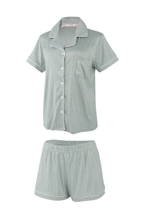 Conjunto de pijama con camiseta y pantalón corto