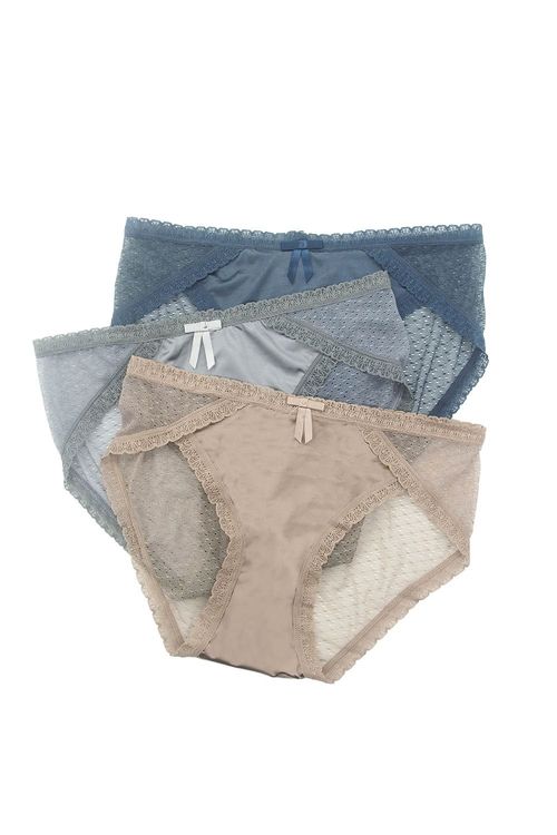Panty en satín tipo hipster paquete x3