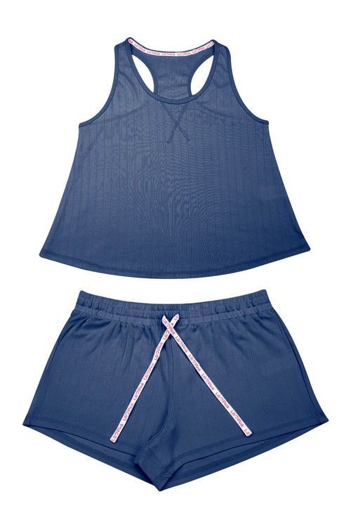 Conjunto de pijama manga sisa moderna
