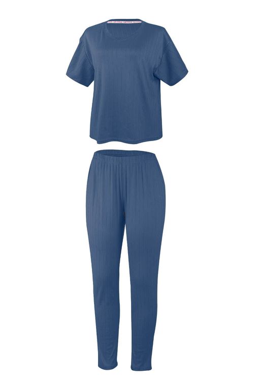 Conjunto de pijama con camiseta y pantalón largo
