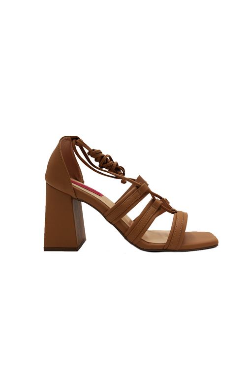 Sandalia Tacon Effie Beige