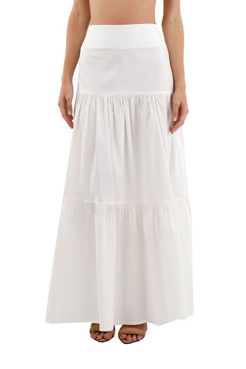 Falda Larga Odette Marfil
