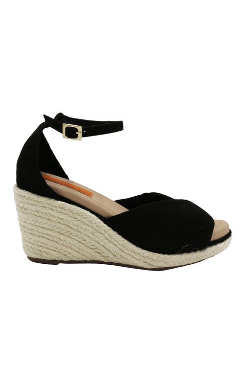 Spadrilla Plataforma Adelie Negro