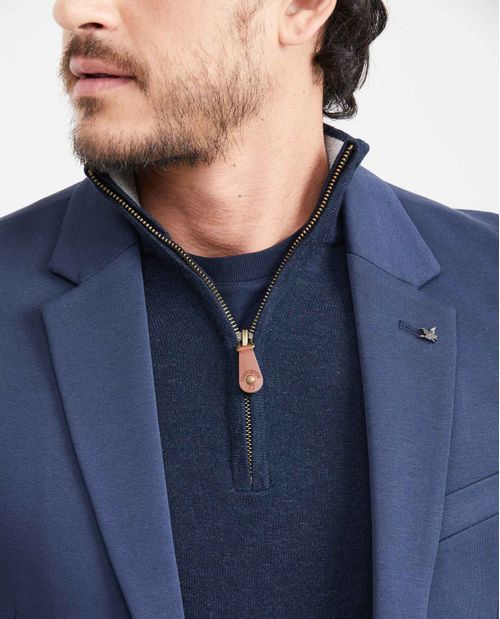 Blazer en Tejido de Punto con Bolsillos Funcionales para Hombre