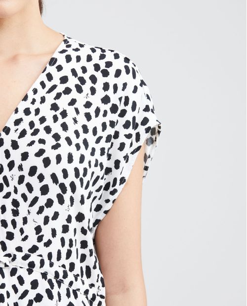 Camisa Estampada Silueta Amplia para Mujer