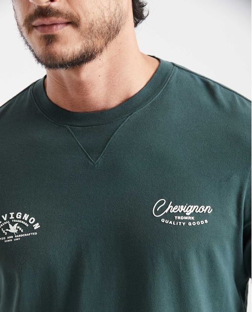 Camiseta Classic Fit Manga Larga con Estampados para Hombre