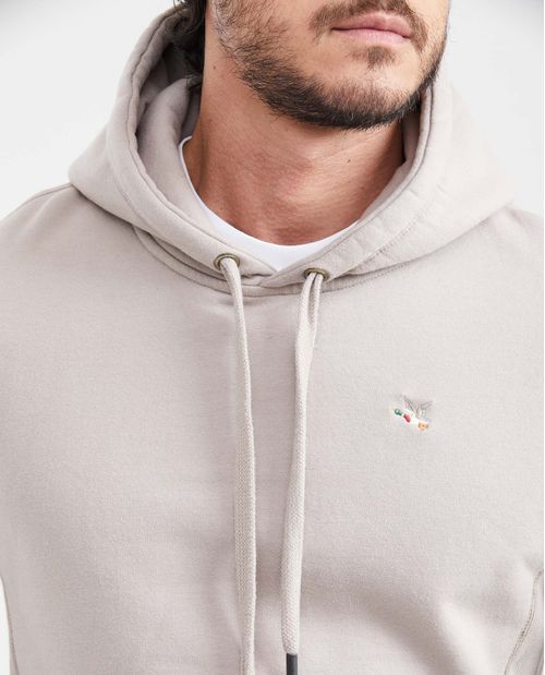Buzo Cerrado con Capucha y Bloques de Color para Hombre