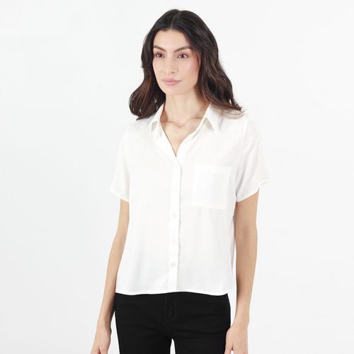 Blusa Cuello V Manga Corta