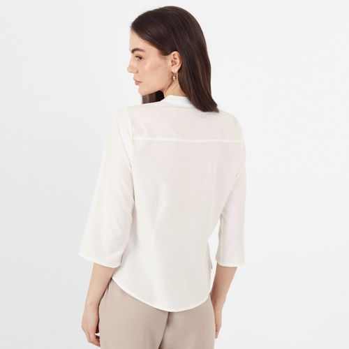 Blusa Cuello V Neru Manga 3Cuartos