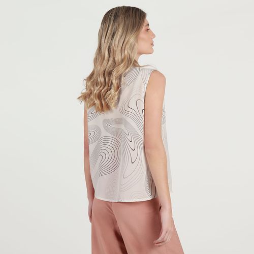 Blusa cuello neru manga sisa